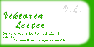 viktoria leiter business card